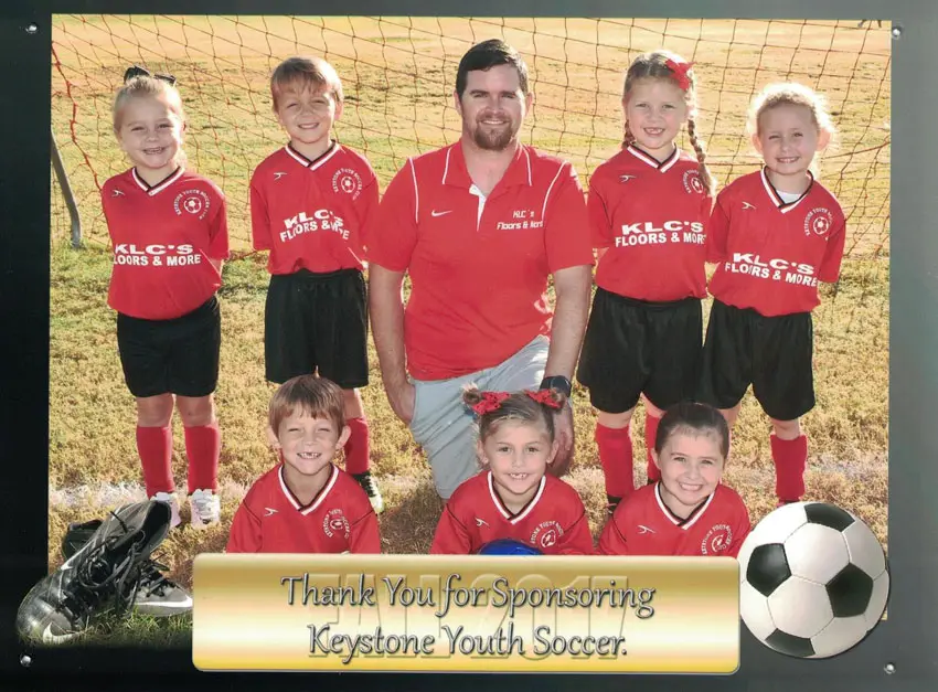 KLC Floors & More sponsored Keystone youth soccer team
